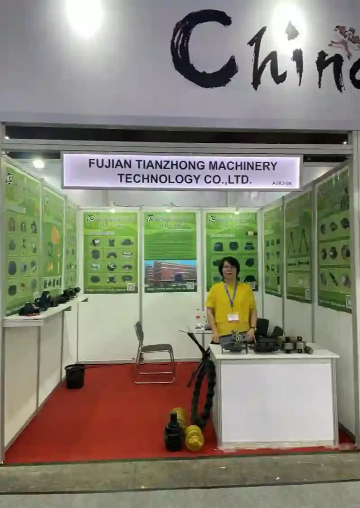 Tianzhong at truck parts exhibition